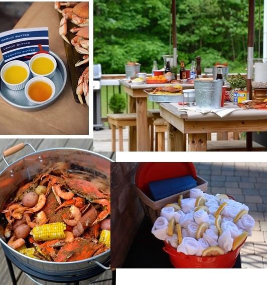 Seafood Boil Collage